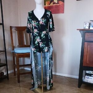 Adam Levine Collection Floral Romper/Dress